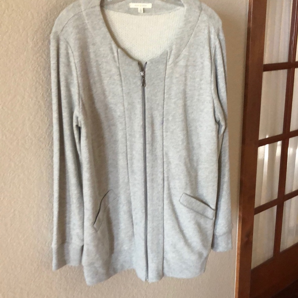 Longer Zip Up Cardigan